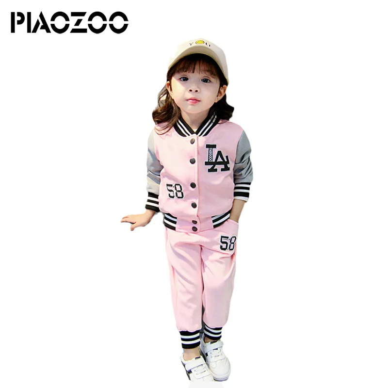 

Children clothing set cotton kids outfits Baby little girls clothing set autumn casual Tracksuit suit 2PCS for Girls Sport P20