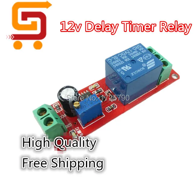 

Free Shipping 2pcs 12v Delay Timer Relay Turn-Off Relay Module Time Delay Switch 12V For Robot & Intelligent Car DIY Electronic