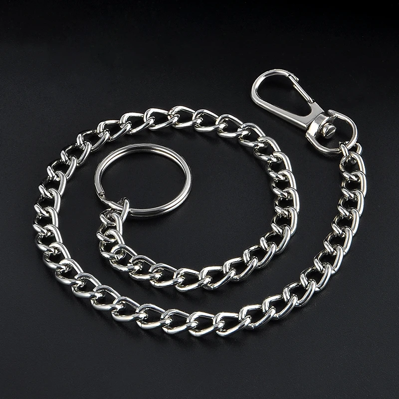 Extra Long Metal Keyring Keychain Silver Chain Hipster font b Key b font font b Wallet