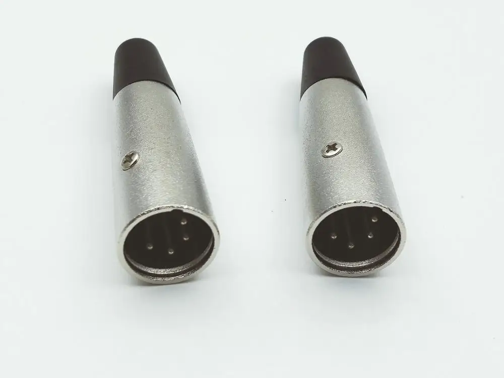 10 шт. XLR Штекерный 4 контактный разъем Музыкальный настольный Аудио Микрофон