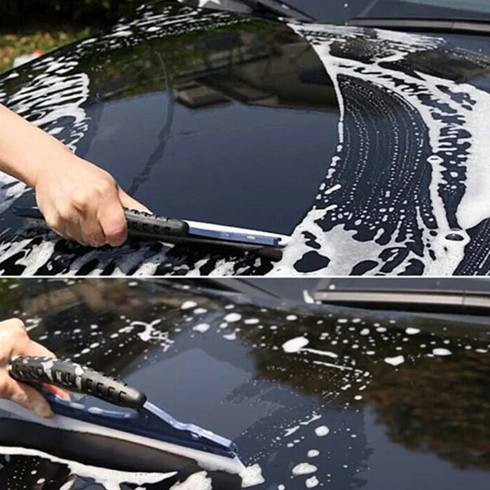 Очиститель автомобильный скребок для автомобиля Душ резиновый автомобильный скребок для ракеля портативный инструмент для ухода за мотоциклом прочный синий