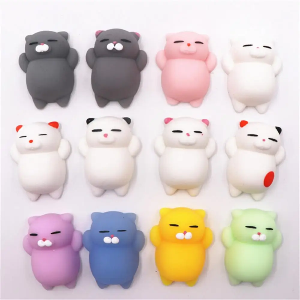 Squishy toys colorful change Antistress Ball cat seal fox pig Vent chicken cute Amimal squishes slow 1