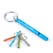 Survival Whistle Aluminum Whistle football soccer Emergency Camping Outdoor Gear Free Shipping with keychain creeper outdoor sport emergency aluminum alloy whistle black