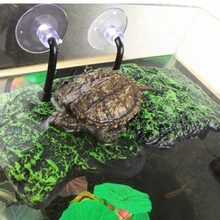Черепаха платформа плавающая черепаха Пирс отдыха террасы с присосками для аквариума декор