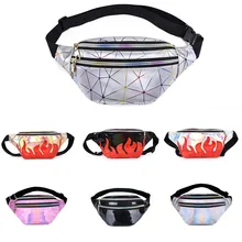 Новые поясные сумки, женские сумки, розовая поясная сумка, женская сумка с банановым ремнем, кошелек, сумка для ног, голографические поясные сумки, лазерная нагрудная сумка для телефона