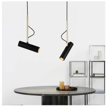 

modern hanging LED Spot Light Fixture Nordic luminaire white/black bedside lamp pendant light spotlight designer lighting home