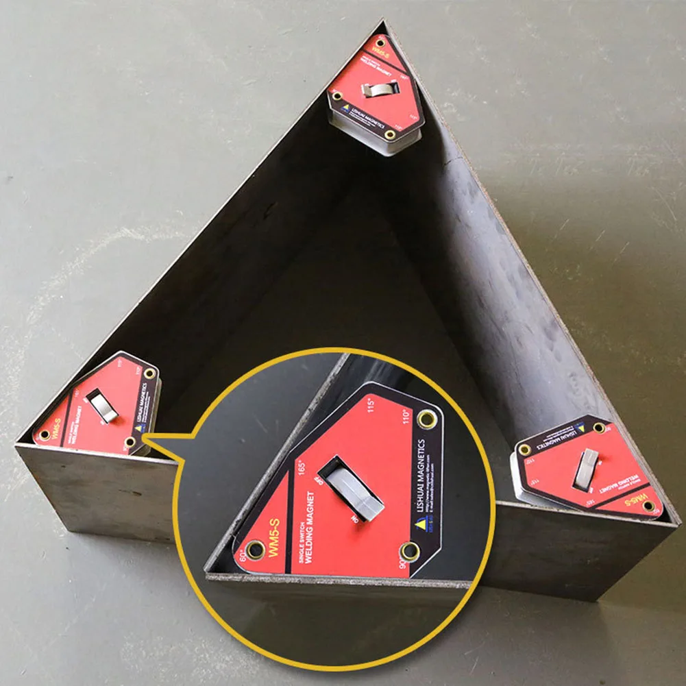 Multi-угол 60/90/110/115/165 градусов магнитные Сварка приспособление Супер всасывания сварки внешний угол локатор переключатель Управление