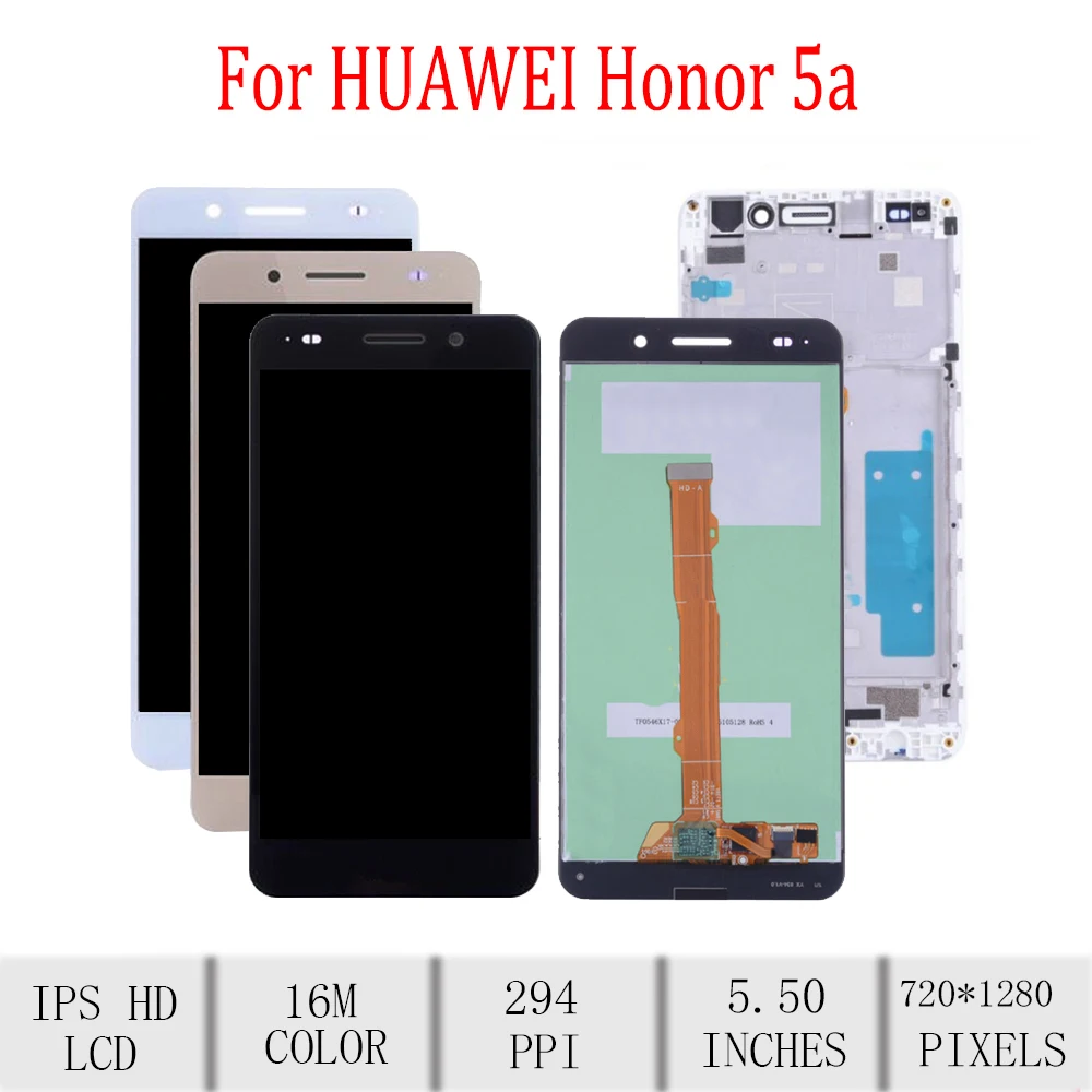 5 &quotоригинал для Huawei Honor 5A ЖК дисплей Дисплей Сенсорный экран с рамкой Digitizer Y6 II CAM