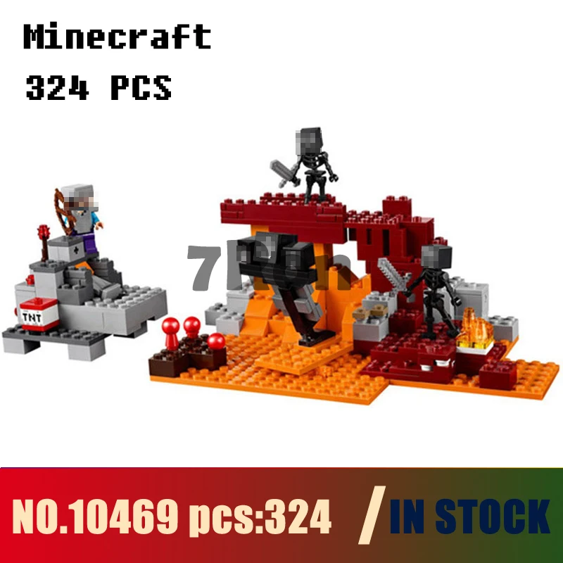 Models Building Toy 10469 324pcs My World The Wither Building