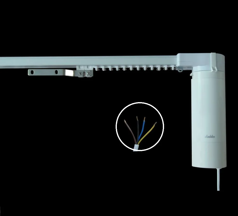 

motrized curtain track, motorized drapery track, 4 wires motor