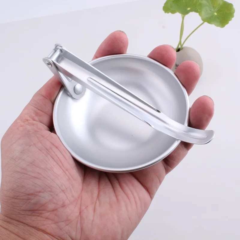 Plegable cuchara sopa aleación de aluminio ultraligero peso supervivencia acampar al aire libre Picnic vajilla cuchara con bolsa de malla