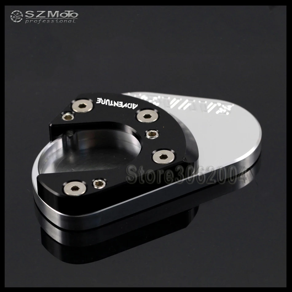 Per Ktm 990 950 Adventure 950 Adventure 990 Avventura Moto Cnc Side Cavalletto Stand Estensione Piastra Di Supporto Con Logo