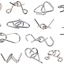 16 шт./партия Классическая Металлическая Головоломка для развития интеллекта игра для взрослых детей