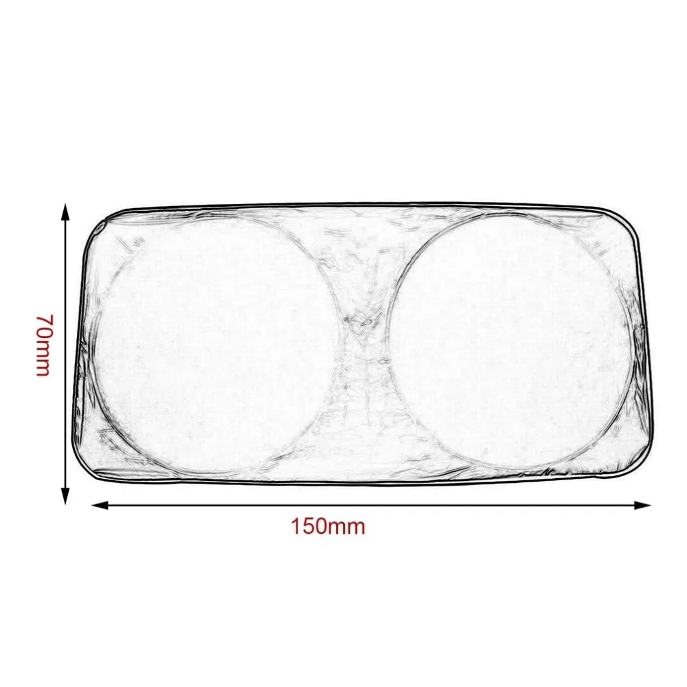 Universal Big Auto Car Front Window Windshield Folding Visor Reflective UV Sunshade Heat Block Vehicles Cover Hot Sales