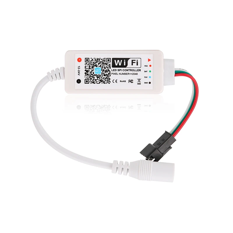 Wi-Fi SPI светодиодный прибор приемно-регулятор линейного светильника, совместимый с Google home и Amazon alexa, 3 контактный разъем