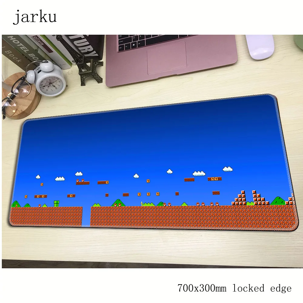 Коврик для мыши mario игровой коврик notbook компьютерный 700x300 мм большой геймер