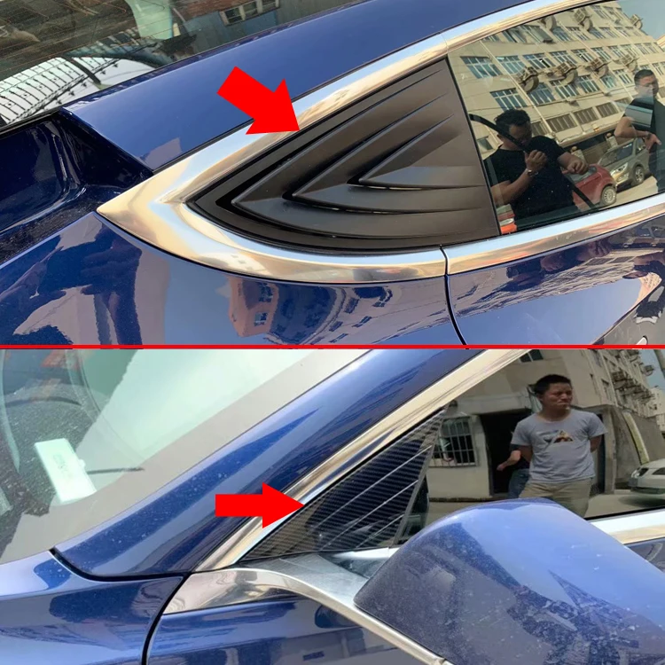 Для Tesla модель 3 карбоновое волокно стиль A и C боковое зеркало крышка отделка