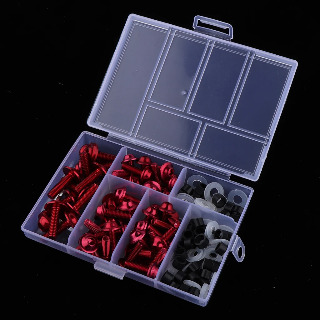 158Pcs Fairing Body Bolts Kit Fastener Clips Screws Nuts for Motorcycle Sportbike carenado trousse a bolt 