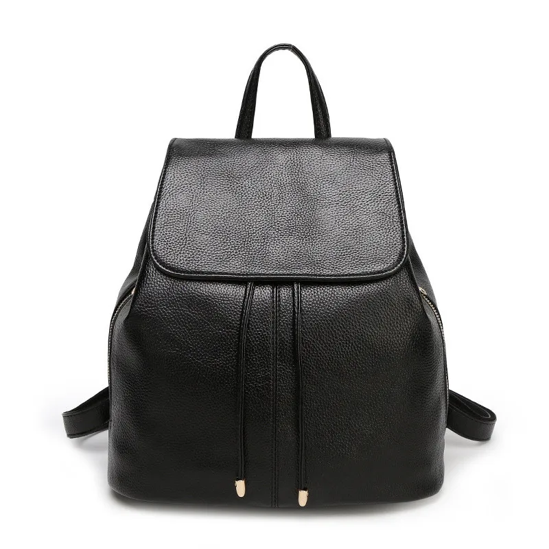 WESTERN AUSPICIOUS Fashion Soft Split Leather Backpack Ladies Casual