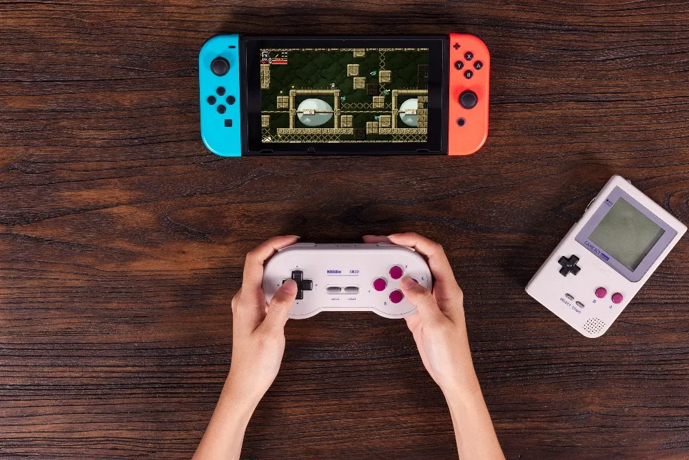 arco-íris cor suporte nintendo switch android macos gamepad