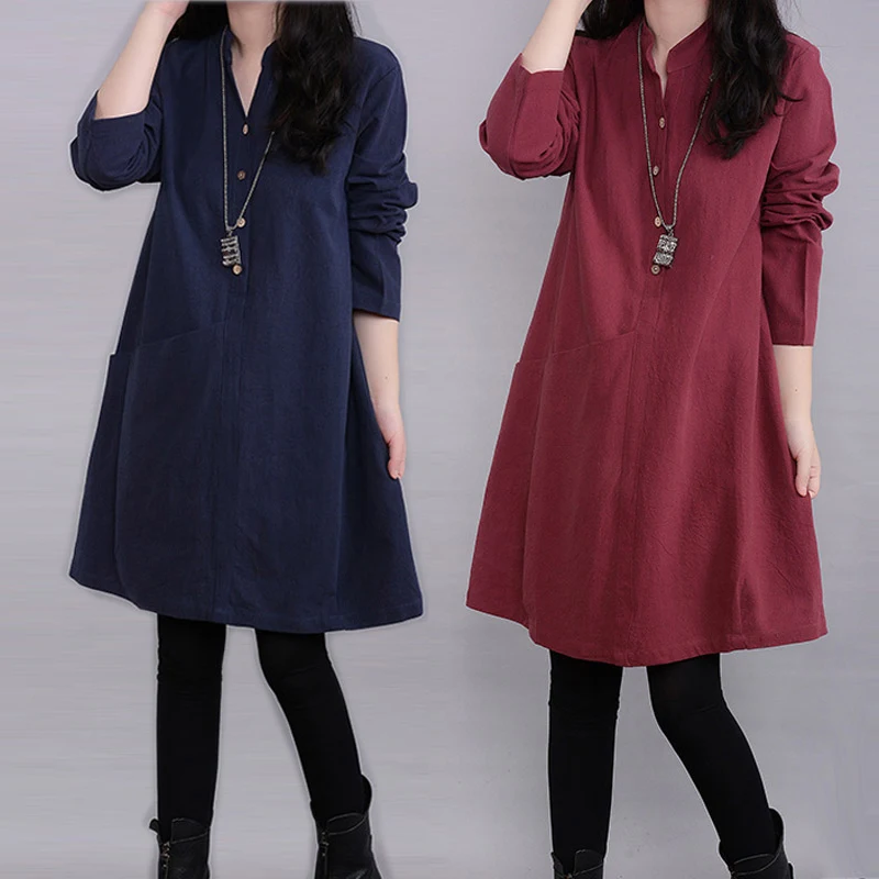 

2017 Maternity Dresses Long Sleeve Long Sleeve Spring / Autumn Mianma Pregnant women skirt