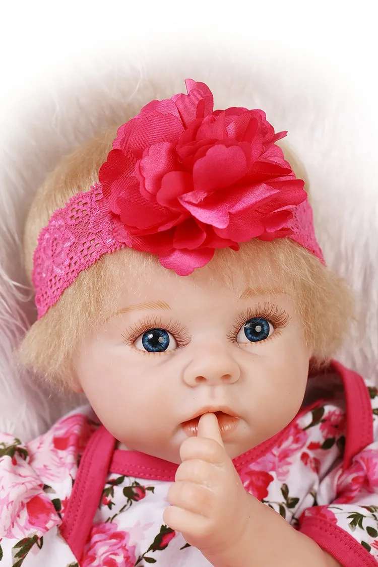 

doll alive reborn 22inch reborn baby doll silicone vinyl soft real touch accompany toys and earily educational doll for child