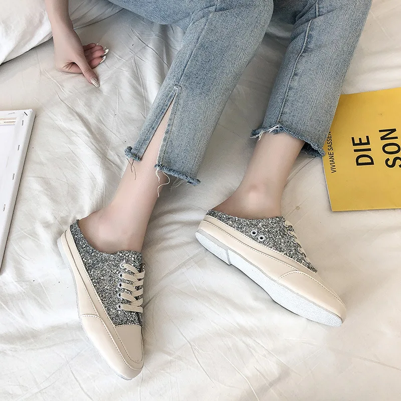 

Spring Black Flat Loafers Women Boat Shoes Casual Flats Female White Loafer Shoes Fashion