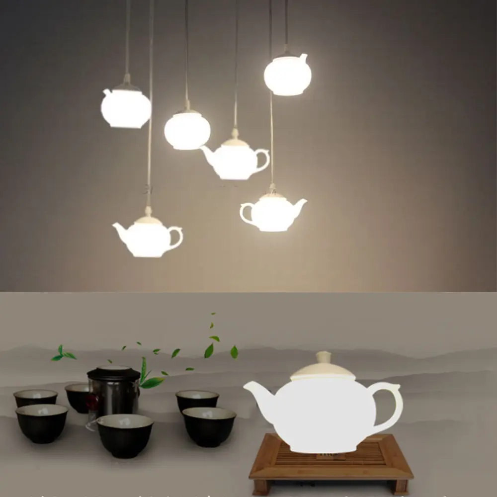 Loft Teapot Droplight Acrylic Ceiling Pendant Fixture Chandelier Ceiling Pendant Fixture Chandelier