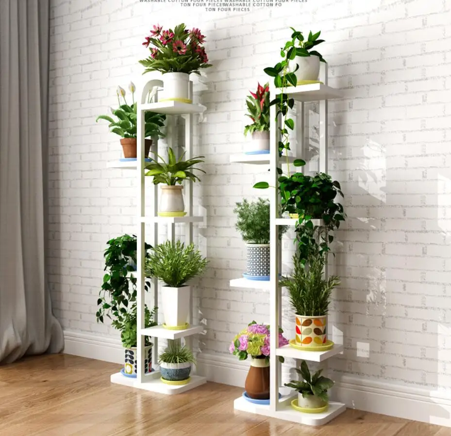 

NEW 6layers Beautiful Standing flower shelf .Living room & balcony Plant shelf . flower pot stands with wood plant