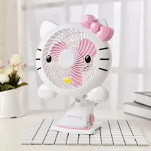 5 в 3 Вт розовый рисунок Hello kitty USB 7 дюймов Мини энергосберегающий вентилятор с зажимом Электрический вентилятор ABS материал 22x30 см