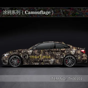 

Car Wrap Graffiti Animal Sticker Auto Film Vinyl Wrap Tiger Car Adhesive Decoration Motorcycle Air Free 5m/10m/15m/20m/25m/30m