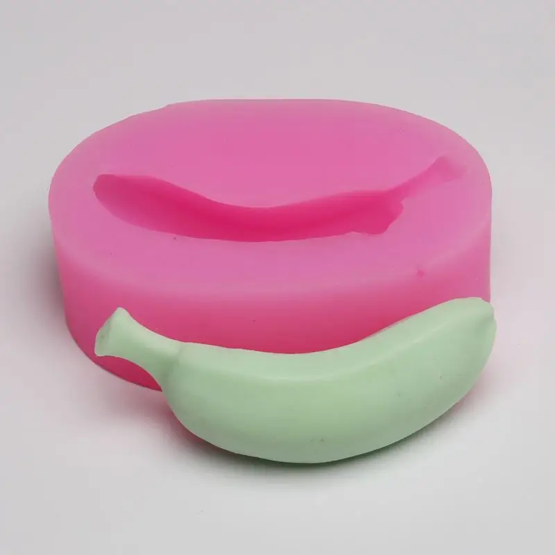 BB012 FDA Banana Silicone Mold Soap,Fondant Candle Molds,Sugar Craft Toolsin Cake Molds from