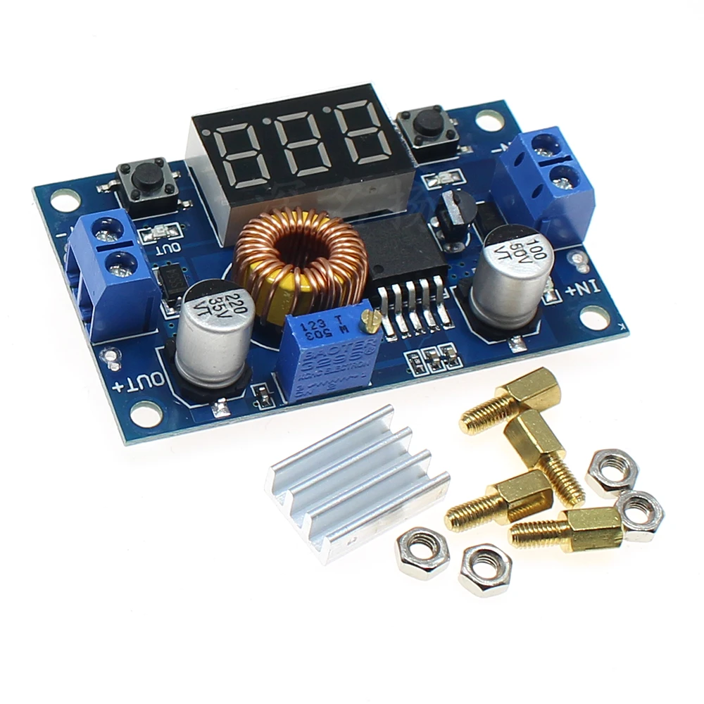

5A high power 75W DC-DC adjustable step-down module with voltmeter