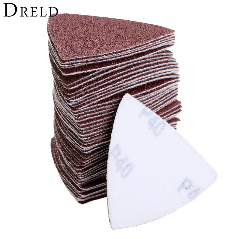 50Pcs 80mm Sanding Disc Grinding Polishing Sanding Sheets Triangle