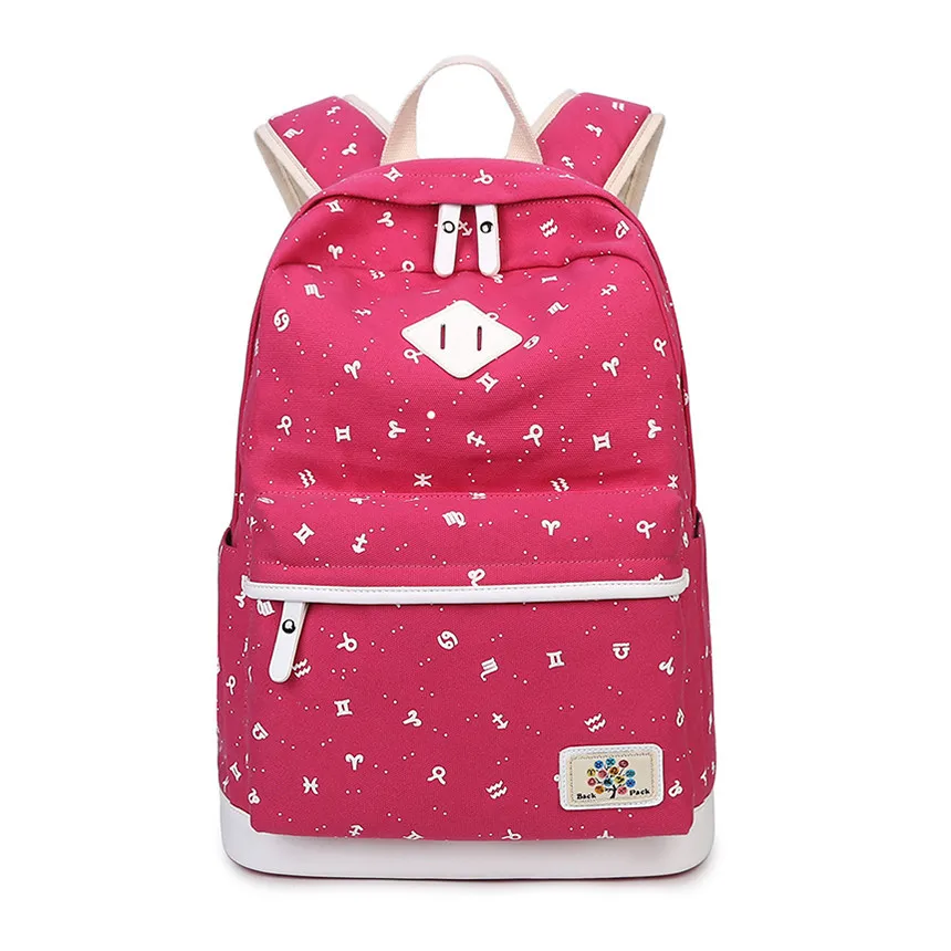 FengDong, черный холщовый Детский рюкзак с принтом, школьные сумки для девочек, дорожный рюкзак для ноутбука, Детская сумка для компьютера, сумка для книг для девочек
