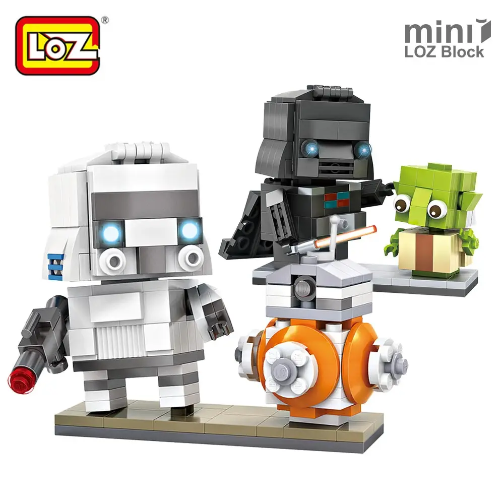 LOZ мини блоки мультфильм робот игрушки строительные кирпичи аниме подарки для