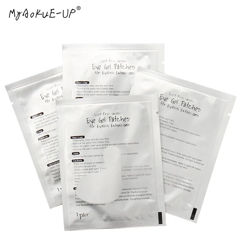 Патчи бумажные под глаза для наращивания ресниц 200 парт|eyelash brush|padded undergarmentseyelash model