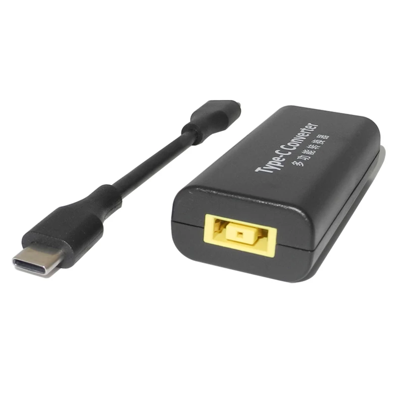 DC Square Plug USB C Adapter Converter