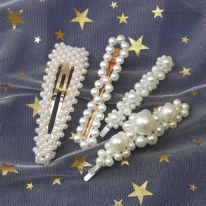 

Full Pearl Hairpin Ms. Fashion Sweet Korean Hairpin Alloy BB Hairpin Girls Hair Accessories Women's Headwear Jewelry