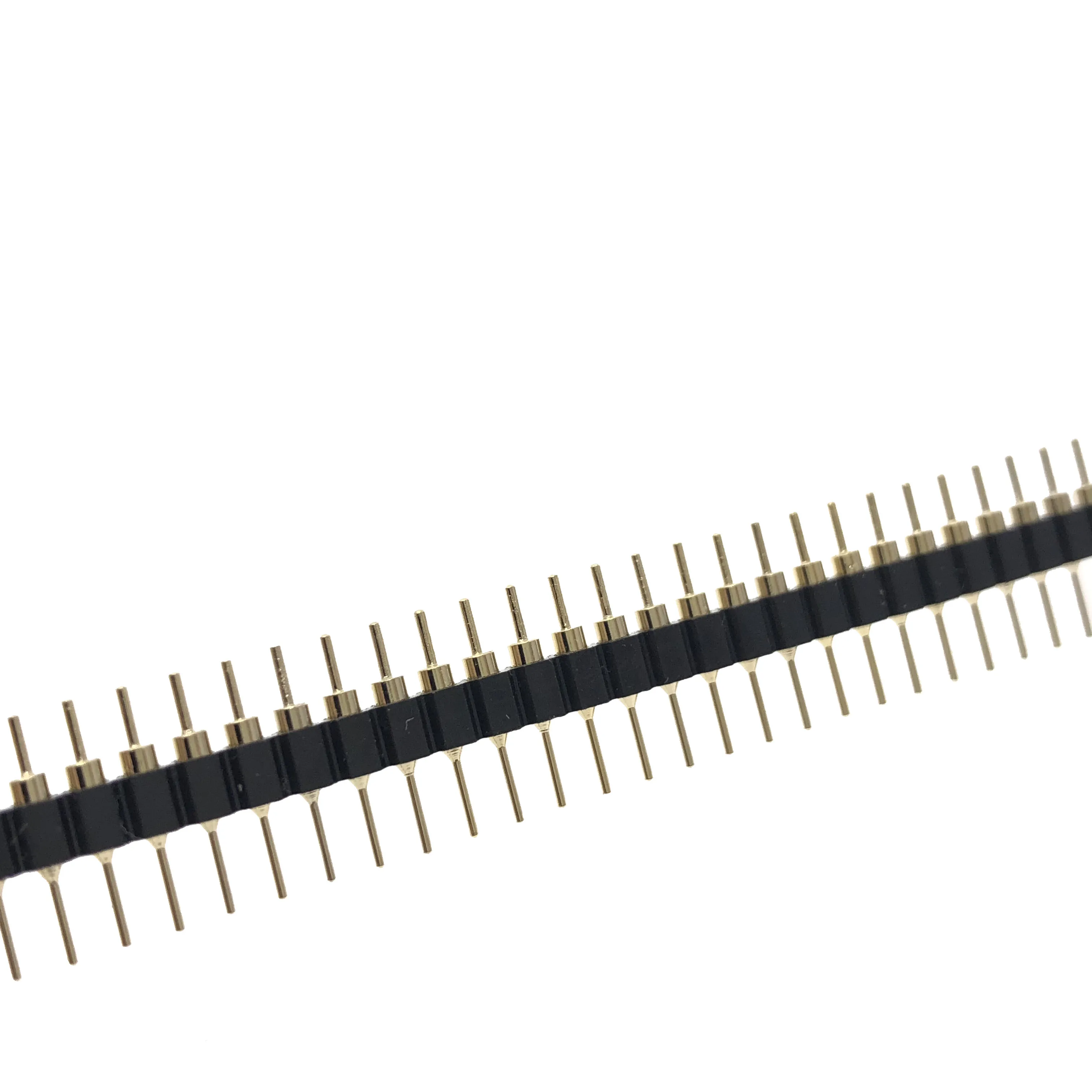10 шт./лот разъем 40 P PCB позолоченный 2,54 мм мужской и женский 1x40 Pin Однорядный прямой круглый наконечник полосы