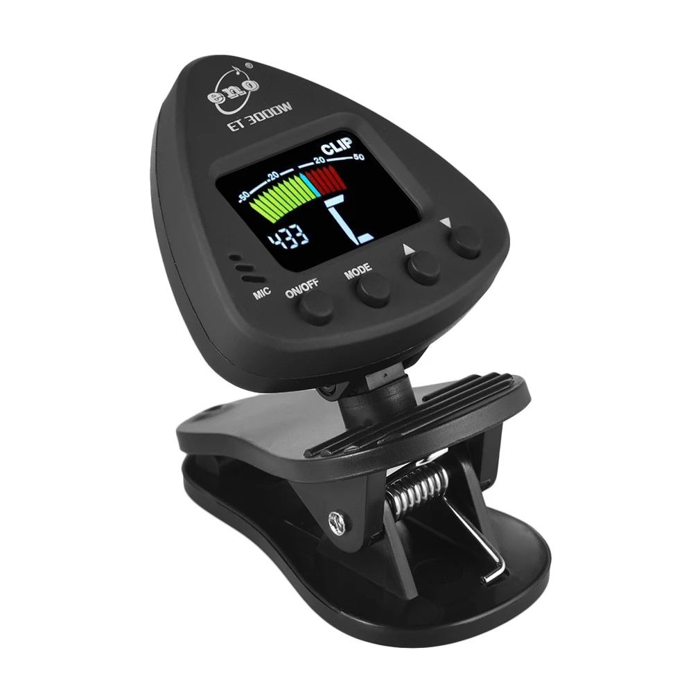 

3000W Wind Instruments Tuner Supports Mic & Clip-on Tuning Modes for Saxophone Clarinet Trumpet Flute