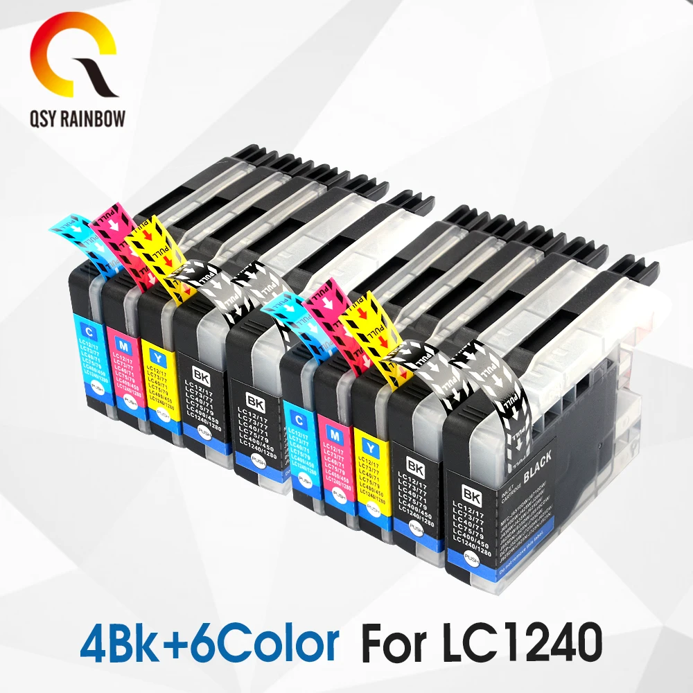 2 Полный набор LC1240 чернильный картридж для Brother LC 1240 DCP-J525W J725DW MFC-J430W J625DW J6510DW J6710DW