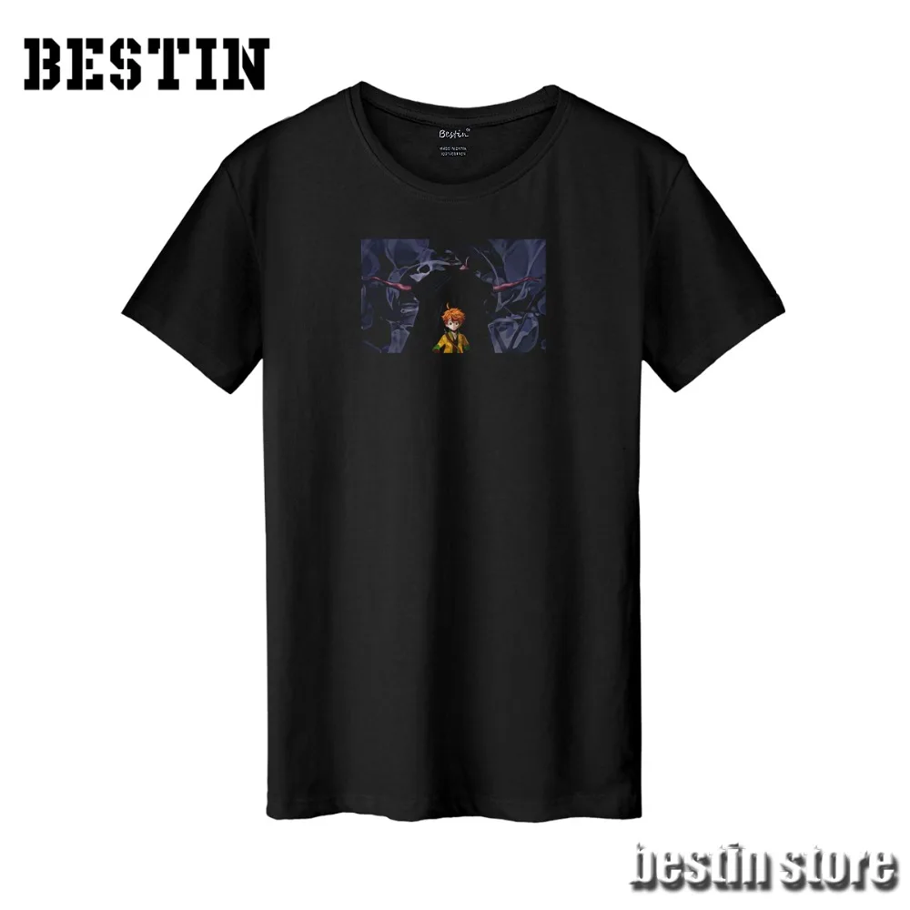 Bestin New Anime The Promised Neverland Cotton T shirt/Sweatshirt/Hoodies Unisex Cosplay Harajuku Good Quality Hipster X1290 | Мужская