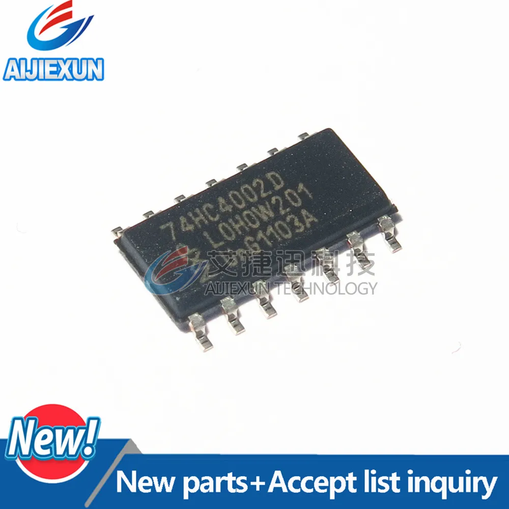 

20Pcs 74HC4002D SOP14 Dual 4-input NOR gate New and original