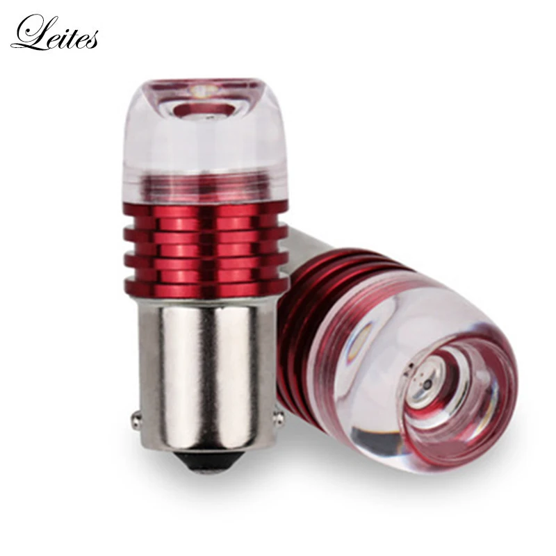 100 шт. Strobe Flash светильник 1156 BA15S 1157 Led BAY15D P21/5 Вт тормозной мерцающий лампы 12V красный