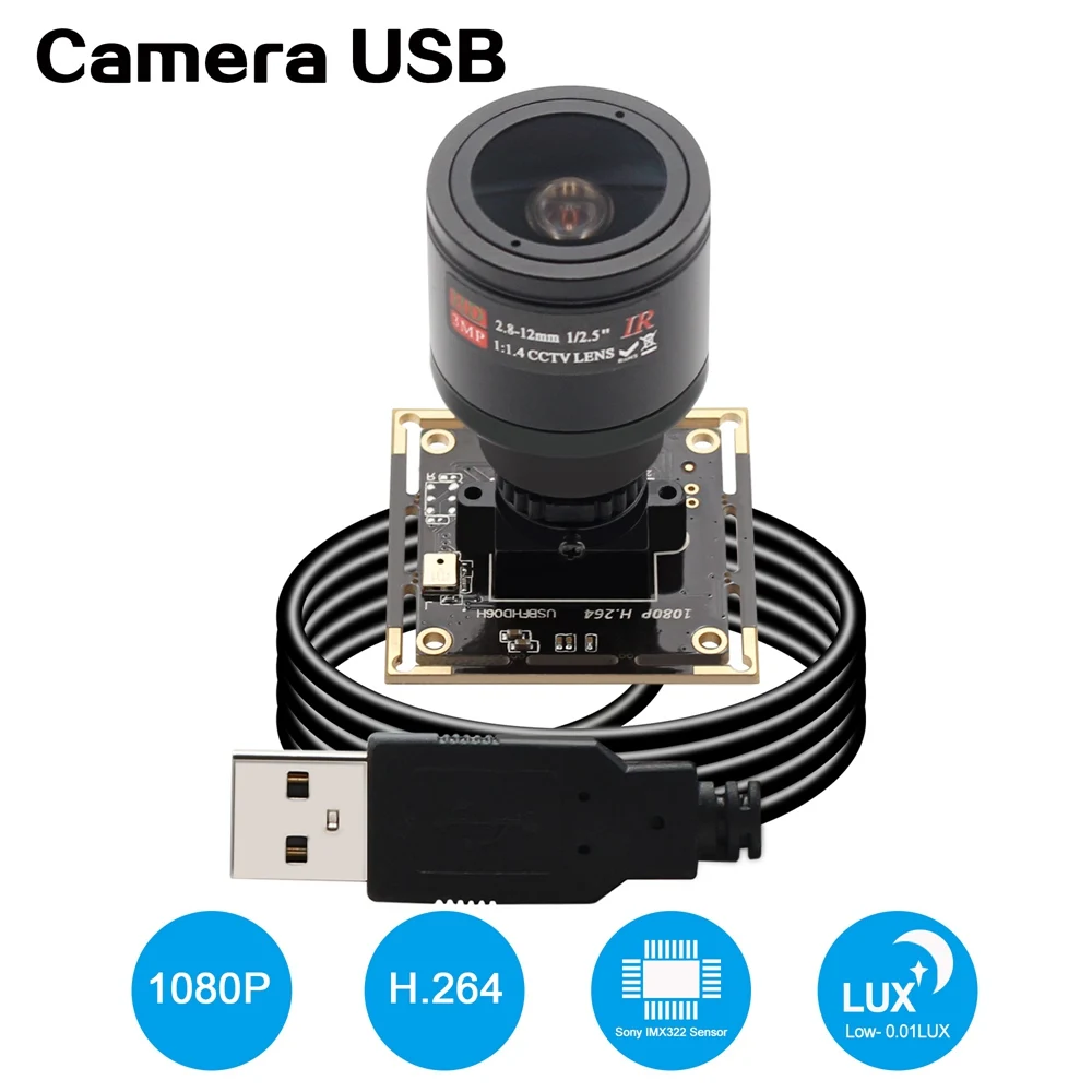 ELP 2 мегапикселя IMX322 cmos сенсор мин 0 01 люкс Full HD USB камера низкий светильник с