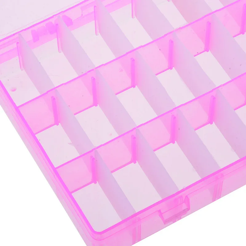 24 сетчатый инструмент коробка 190*130*36 мм Регулируемая красочная пластиковая коробка для хранения для портативного хранения ювелирных изделий электронные части шурупы чехол