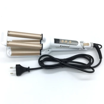 

SHINON Hair Curling Iron 3 Barrels Lcd Display Hair Curler Rollers Ceramic Waver Iron Curling Wave Curling Roller Wand Styling