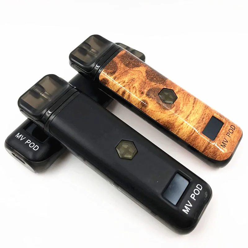 

Original Marvec Rechargeable Vape MV POD Electronic Cigarette Kit with 450mAh built-in battery 2ml capacity 510 Thread Vape Mod