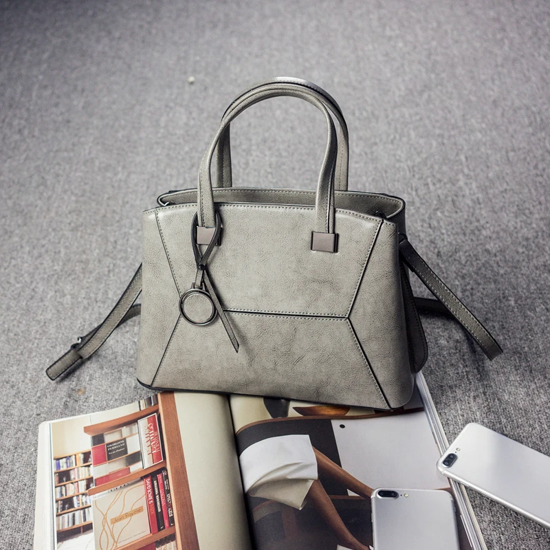 

100% Genuine Leather handbags head layer cowhide women handbags fashion Portable shoulder messenger bags composite bags